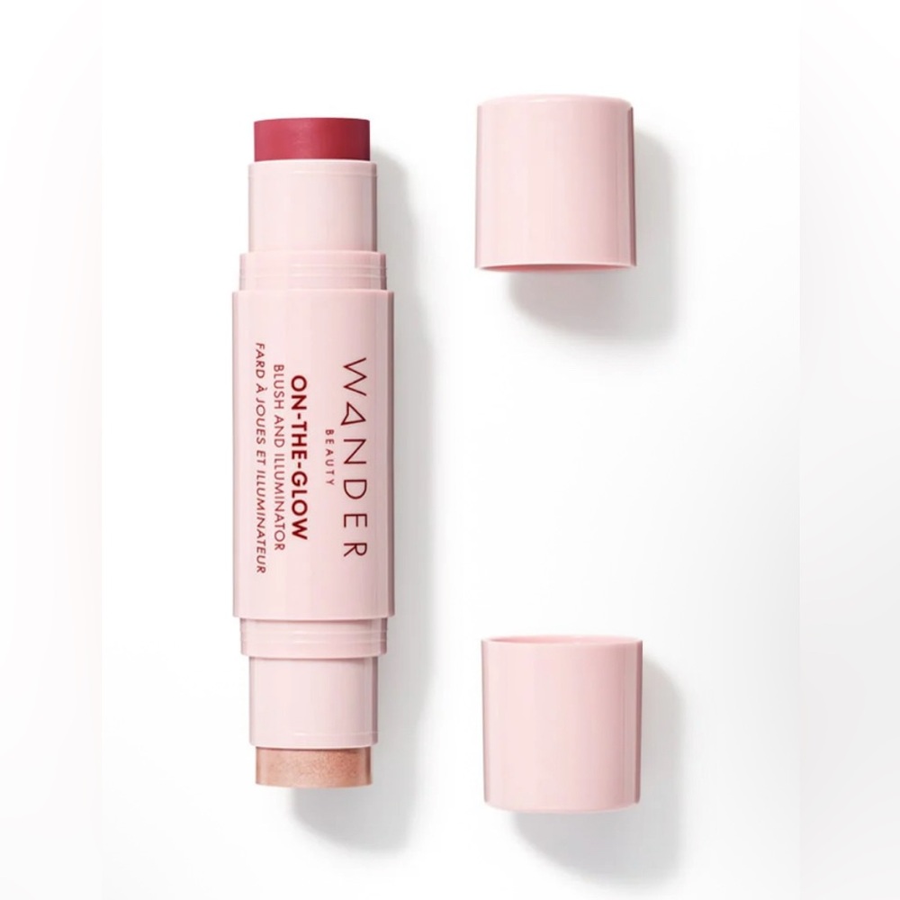 Wander Beauty On-The-Glow Blush & Illuminator Stick Strawberry Fields/Nude Glow